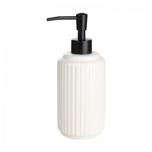 Bathroom Product Modern 5 Piece White Vertical Stripe Simple Ceramic Set Bathroom Accessories