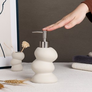 Natural 6-Piece Ceramic Bathroom Accessory Set