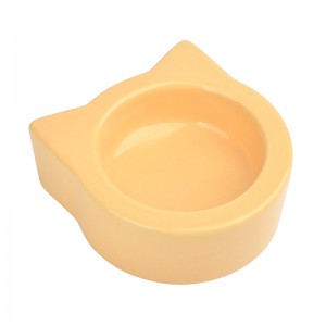 ODM Table Votive Holder Ceramic Cat Head Shaped 75mm Candle Holder