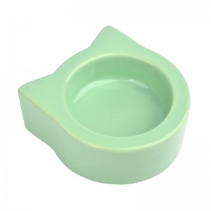 ODM Table Votive Holder Ceramic Cat Head Shaped 75mm Candle Holder