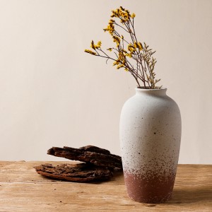 Rustic Nordic Matte Ceramic Flower Vase