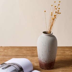 Rustic Nordic Matte Ceramic Flower Vase