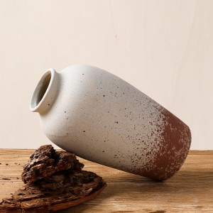Rustic Nordic Matte Ceramic Flower Vase