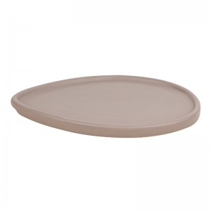 ODM Decorative Ceramic Glazed Waterdrop-Shaped Breakfast Plate