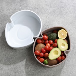 ODM Modern Glazed Elegance Ceramic Leaf-Shaped Dining Bowl
