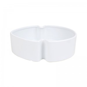 ODM Modern Glazed Elegance Ceramic Leaf-Shaped Dining Bowl
