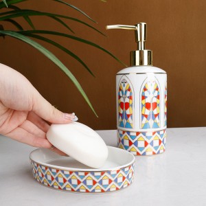 Gothic-Inspired 4-Piece Ceramic Bathroom Set