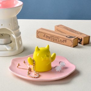ODM Decorative Little Monsters Shape Rings Earrings Bracelets Ceramic Stoneware Jewelry Tra