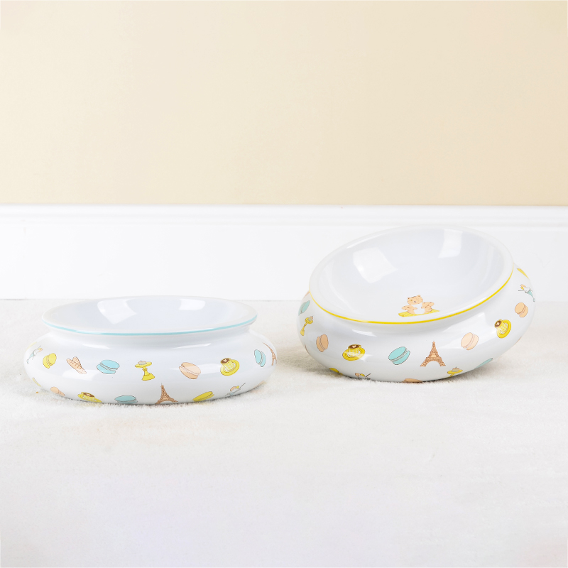 Cute-Decal-Round-Durable-Ceramic-Pet-Food-Bowl (1)