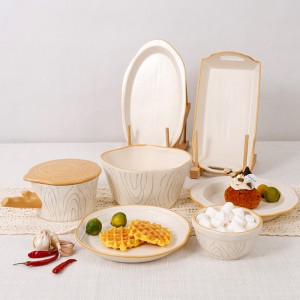 Handmade Glazed Stoneware Dinner Plate Set