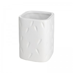 5-Piece Glazed Intaglio Ceramic Modern Bathroom Accessories
