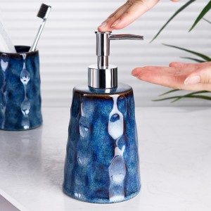 Modern Kiln-Fired Glaze 4-Piece Ceramic Bathroom Set
