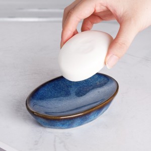 Modern Kiln-Fired Glaze 4-Piece Ceramic Bathroom Set