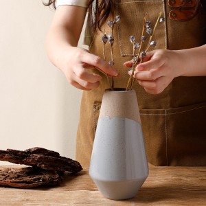 Modern Matte Ceramic Vase for Dried Flower Arrangements