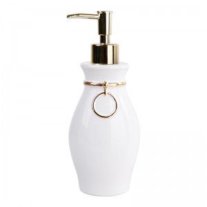Luxury White 3-Piece Ceramic Bathroom Set for Hotels