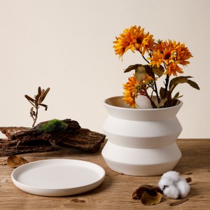 Custom Handmade Ceramic Flower Pot and Planter with Tray