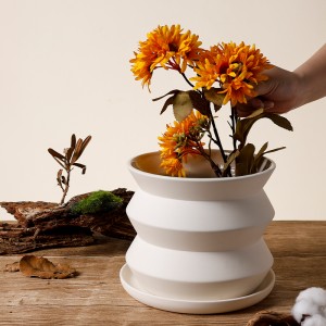Custom Handmade Ceramic Flower Pot and Planter with Tray