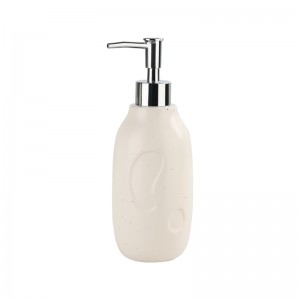 Factory Supplier 5-Piece Soap Dispenser Soap Dish Tumbler Ceramic Bathroom Sets