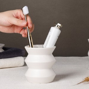 6-Piece Ceramic Bathroom Dispenser Bottle Set