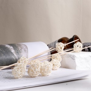 Fashion Decoration Christmas Accessories Handmade Reed Diffuser Rattan Ball