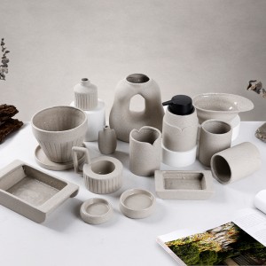 Recycled Ceramic Vase, Candle Holder and Planter Collection