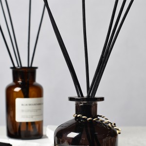 Customized Home Decoration Air Freshener Black Fragrance Rattan Reed Stick Aroma Diffuser and Reed Diffuser