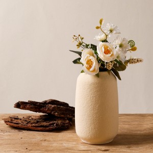 Retro Matte Ceramic Flower Vase for Home Decor