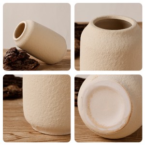 Retro Matte Ceramic Flower Vase for Home Decor