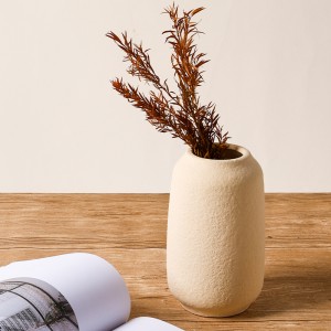 Retro Matte Ceramic Flower Vase for Home Decor