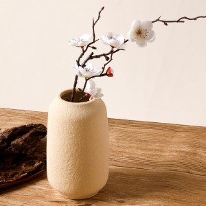 Retro Matte Ceramic Flower Vase for Home Decor