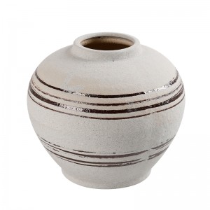Round Ceramic Flower Pot Vase for Home Decor