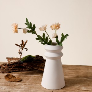 Custom Logo Stoneware Flower Vase for Home Decor