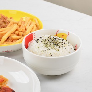 Decoration Stoneware Ceramic Dinnerware Tableware Bowl and Plate Set for Valentine’s Day