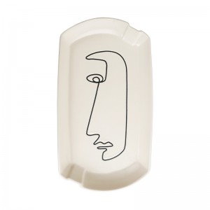 Modern Silk Print Ceramic Bathroom Accessory Set