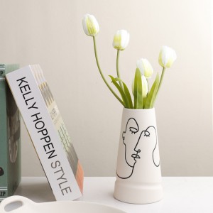 Modern Silk Print Ceramic Bathroom Accessory Set