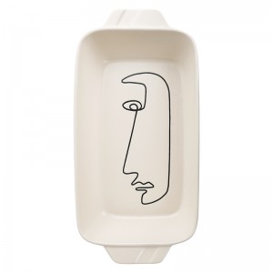 Modern Silk Print Ceramic Bathroom Accessory Set