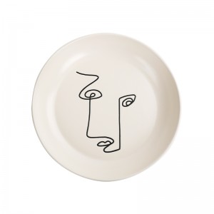 Modern Silk Print Ceramic Bathroom Accessory Set