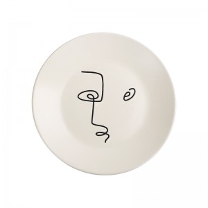 Modern Silk Print Ceramic Bathroom Accessory Set