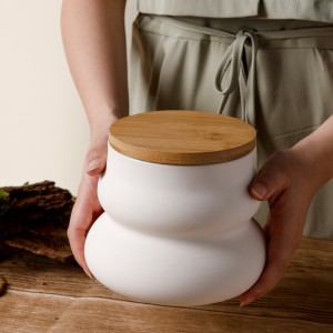 Stoneware Tea, Sugar and Coffee Storage Canisters