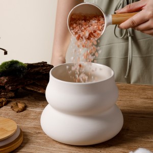 Stoneware Tea, Sugar and Coffee Storage Canisters