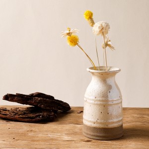 Two-Tone Ceramic Vase for Home Decor
