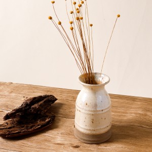 Two-Tone Ceramic Vase for Home Decor