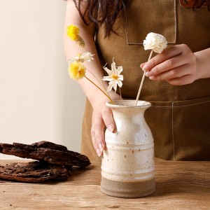 Two-Tone Ceramic Vase for Home Decor