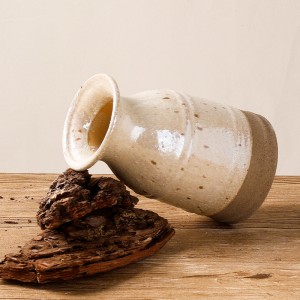 Two-Tone Ceramic Vase for Home Decor