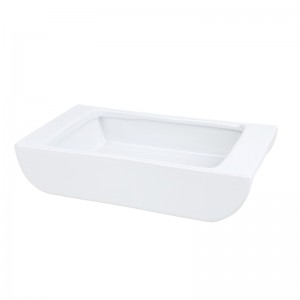 ODM Practical and Aesthetically Stoneware Ceramic Decorative Square Vanity Cosmetics Brush Jewelry Display Tray