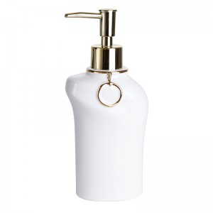 Modern White 4-Piece Ceramic Bathroom Accessory Set