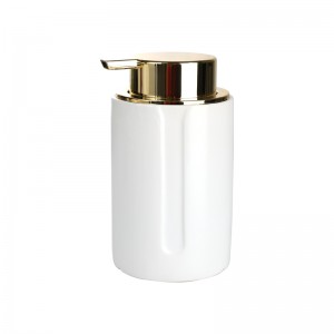 Factory Supplier Hotel Washroom White 4-Piece Soap Dispenser Soap Dish Set Bathroom Ceramic