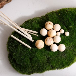 Wood Bead Reed Diffuser with Rattan Sticks