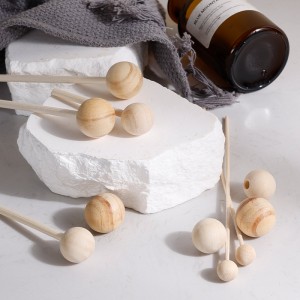 Wood Bead Reed Diffuser with Rattan Sticks