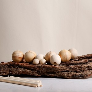Wood Bead Reed Diffuser with Rattan Sticks